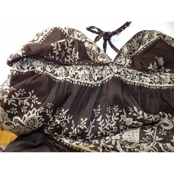 🟢👗Magic Paisley Print Sun Dress Size M - Picture 6 of 9